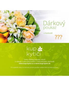 Dárkový poukaz na květiny