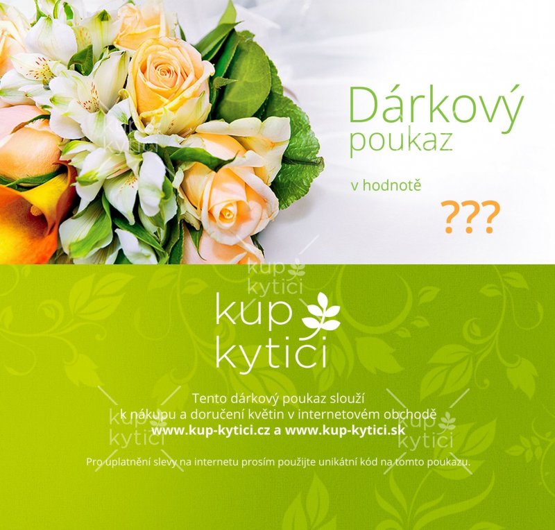 Dárkový poukaz Kup Kytici