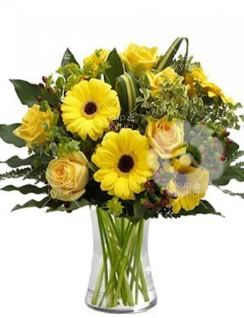 Mixed bouquet in yellow colors Bjork