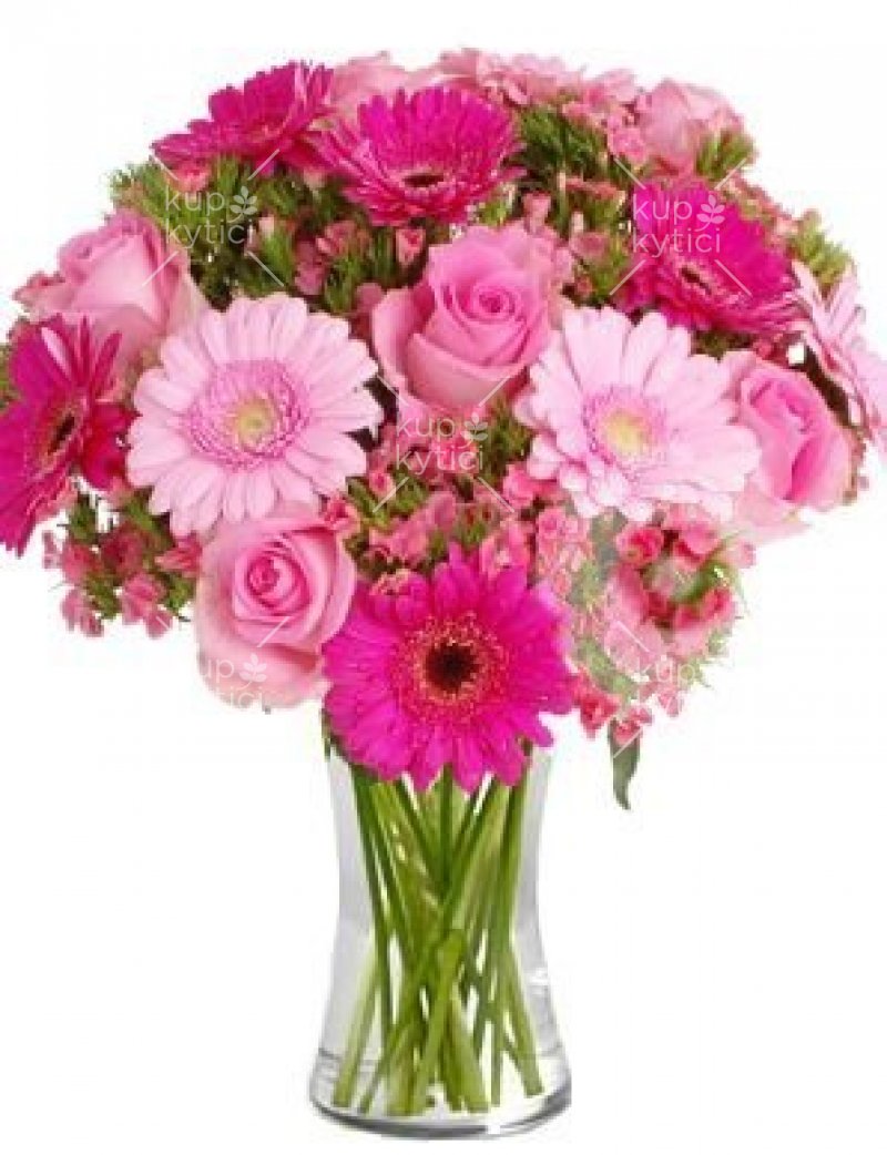 Romantic bouquet toned in pink Kamalie