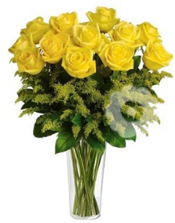 Yellow roses with decoration