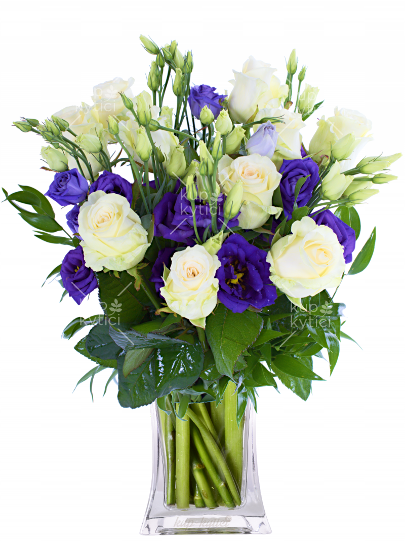 Bouquet in white-violet Filomena