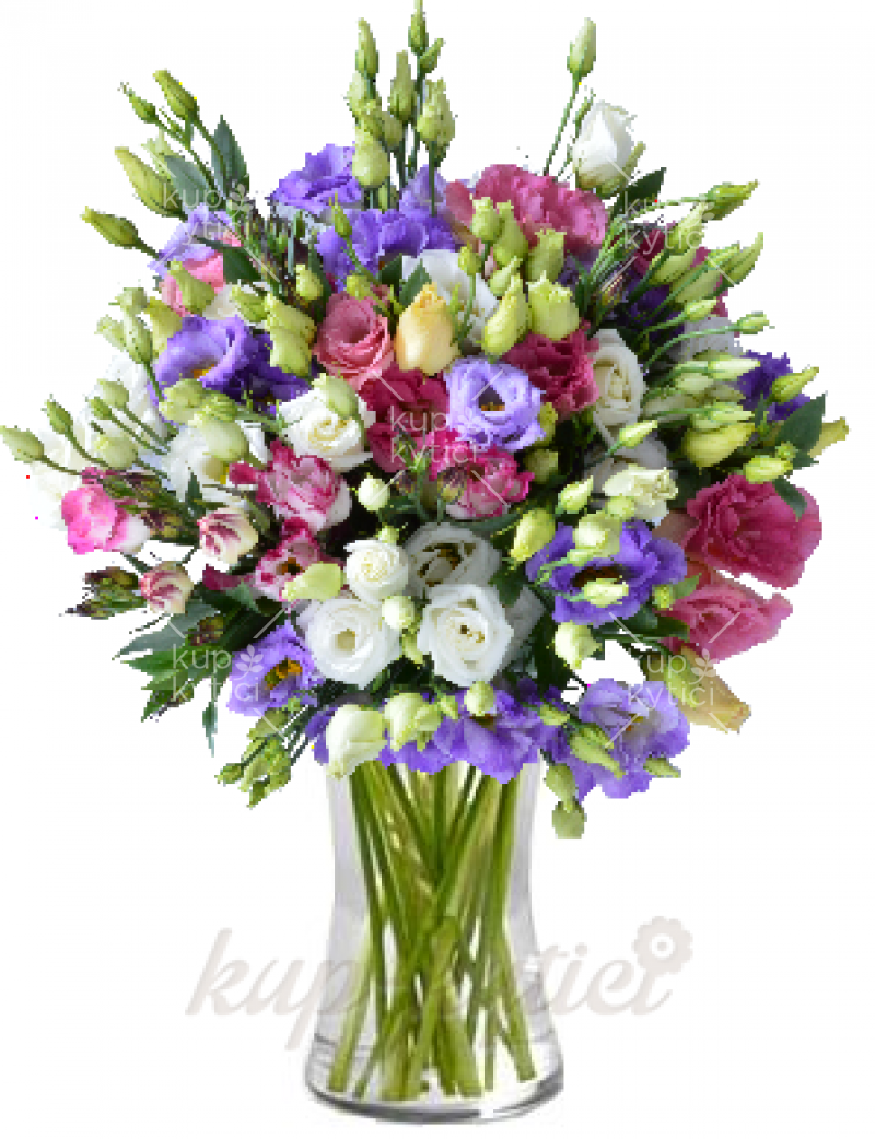 Bouquet of colored eustom