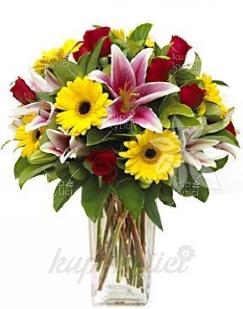 Colorful fresh bouquet of Meli