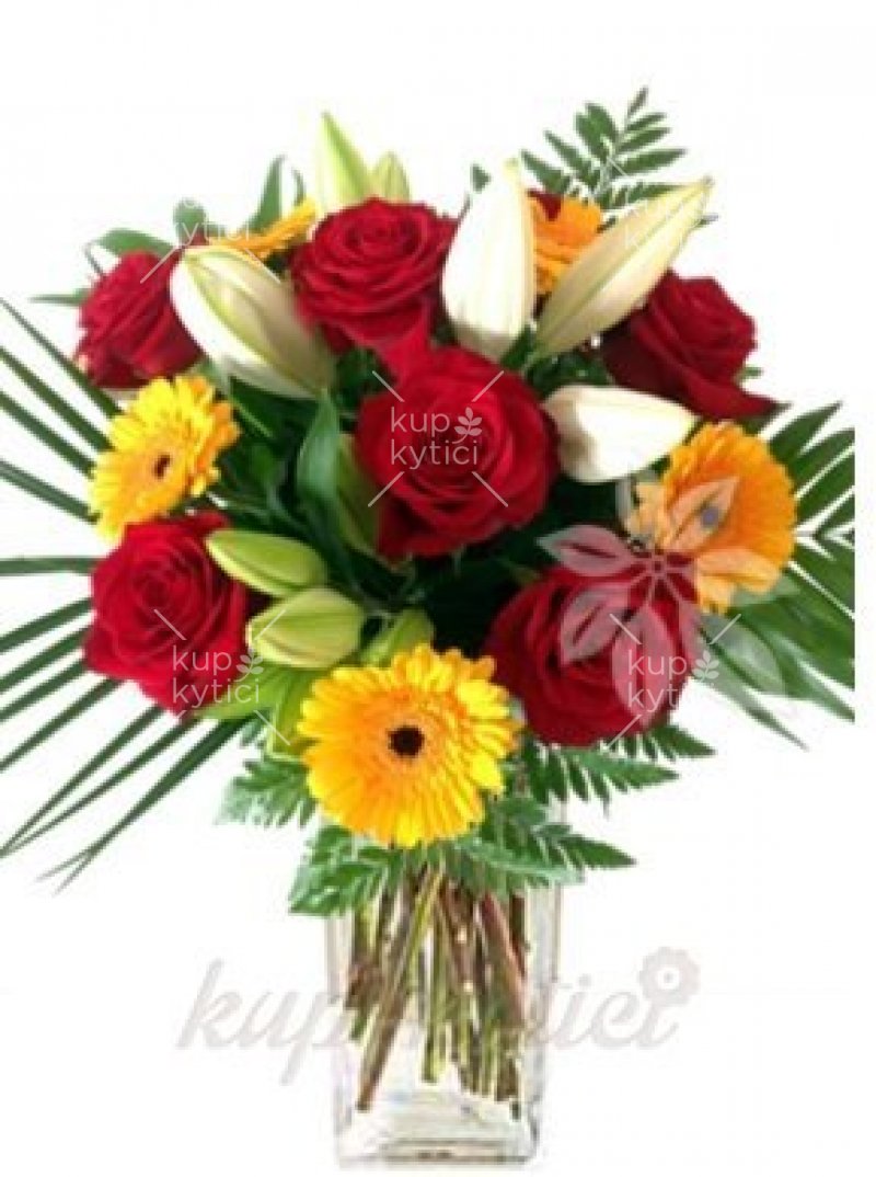 Colorful fresh bouquet of Longoria