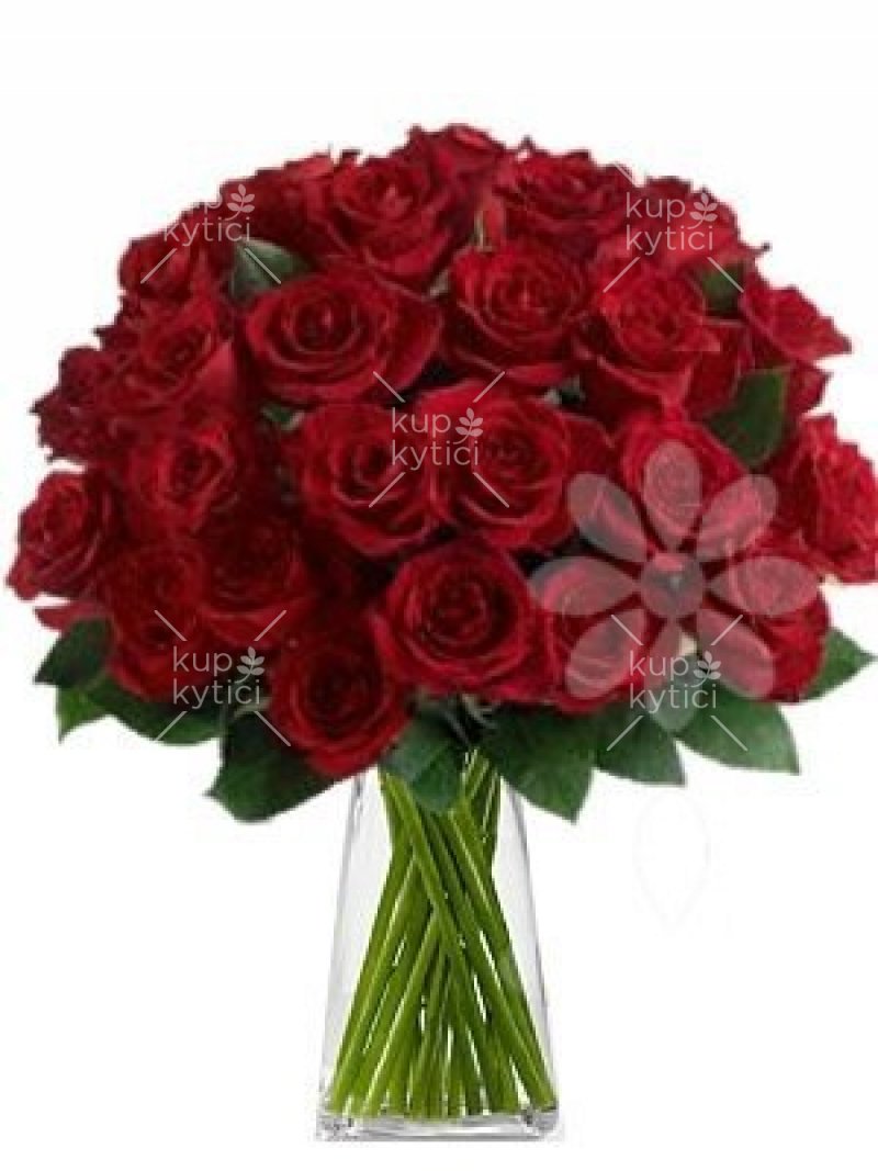 Rozvoz květin: červené růže