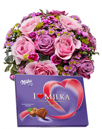 Bouquet GUAPA + Milka 110 g